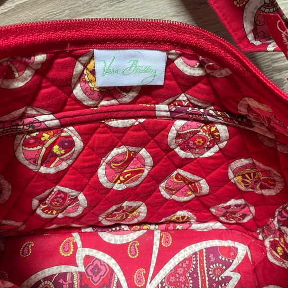 Vera Bradley Red Rosy Posies Pattern Shoulder bag - Picture 2 of 8